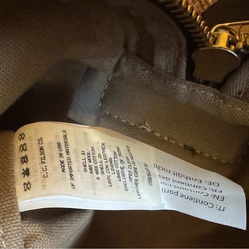 Filson Mackinaw Wool Duffle Medium/ Made in USA - Picture 6 of 9